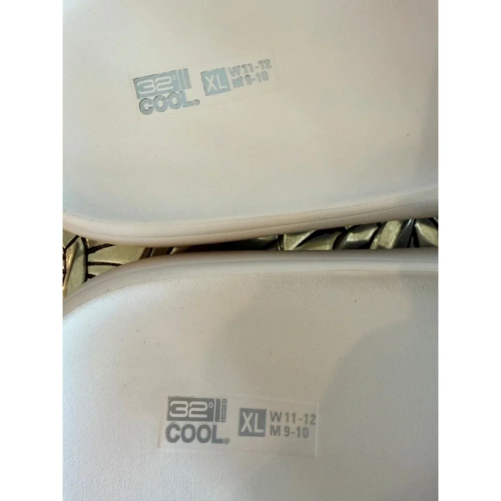 32 Degrees Cool Unisex XL Cushion Slide Cream Pool College Travel